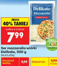 Biedronka Ser mozzarella wiórki Delikate oferta