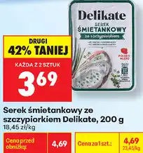 Biedronka Serek śmietankowy ze szczypiorkiem Delikate oferta