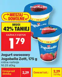 Biedronka Jogurt owocowy Jogobella Zott oferta