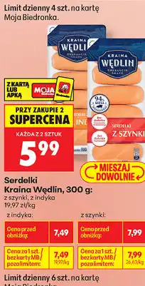 Biedronka Serdelki Kraina Wędlin oferta