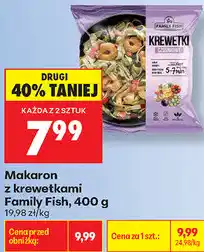 Biedronka Makaron z krewetkami Family Fish oferta