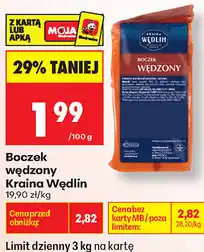 Biedronka Boczek wędzony Kraina Wędlin oferta