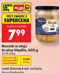 Biedronka Boczek w słoiku Kraina Wędlin oferta