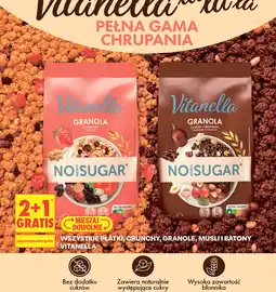 Biedronka Wszystkie płatki, crunchy, granole, musli i batony Vitanella oferta