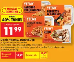 Biedronka Danie Yeemy (polędwiczki panierowane, nuggetsy, gyros, frytki) oferta