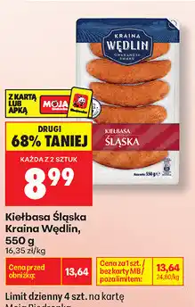 Biedronka Kiełbasa Śląska Kraina Wędlin oferta