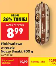 Biedronka Flaki wołowe w rosole Nasze Smaki oferta