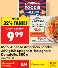 Biedronka Mac&Cheese American Foodie / Spaghetti bolognese Donatello oferta