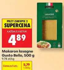 Biedronka Makaron lasagne Gusto Bello oferta