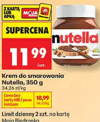 Biedronka Krem do smarowania Nutella oferta
