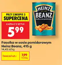 Biedronka Fasolka w sosie pomidorowym Heinz Beanz oferta