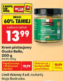 Biedronka Krem pistacjowy Gusto Bello oferta