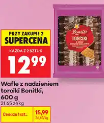 Biedronka Wafle z nadzieniem torciki Bonitki oferta