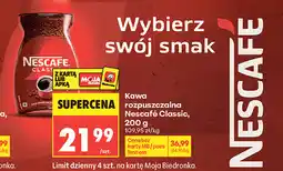 Biedronka Kawa rozpuszczalna Nescafe Classic oferta