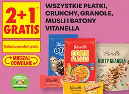 Biedronka Wszystkie płatki, crunchy, granole, musli i batony Vitanella oferta