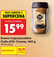 Biedronka Kawa rozpuszczalna Cafe d'Or Crema oferta