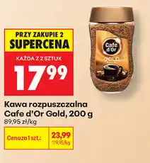 Biedronka Kawa rozpuszczalna Cafe d'Or Gold oferta