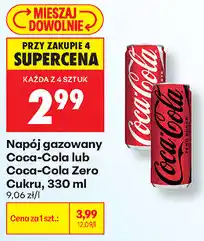 Biedronka Napój gazowany Coca-Cola lub Coca-Cola Zero Cukru oferta