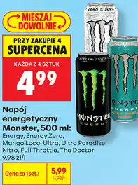 Biedronka Napój energetyczny Monster oferta