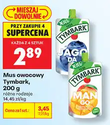 Biedronka Mus owocowy Tymbark oferta