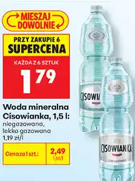 Biedronka Woda mineralna Cisowianka oferta