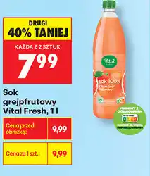 Biedronka Sok grejpfrutowy Vital Fresh oferta