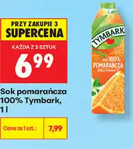 Biedronka Sok pomarańczowy 100% Tymbark oferta