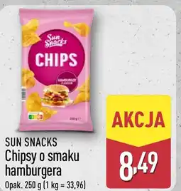 ALDI Sun snacks Chipsy o smaku hamburgera oferta