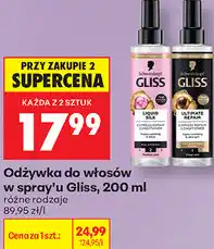 Biedronka Odżywka do włosów w spray'u Gliss oferta