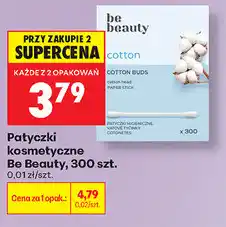 Biedronka Patyczki kosmetyczne Be Beauty, 300 szt oferta