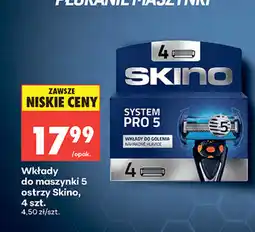 Biedronka Wkłady do maszynki 5 ostrzy Skino, 4 szt oferta