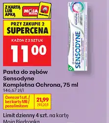 Biedronka Pasta do zębów Sensodyne Kompletna Ochrona oferta