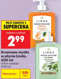Biedronka Kremowe mydło w płynie Linda oferta