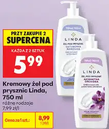 Biedronka Kremowy żel pod prysznic Linda oferta