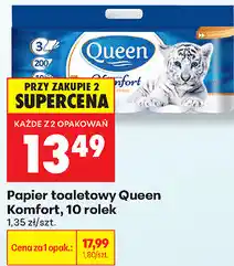Biedronka Papier toaletowy Queen Komfort, 10 rolek oferta