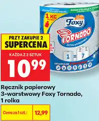 Biedronka Ręcznik papierowy 3-warstwowy Foxy Tornado, 1 rolka oferta