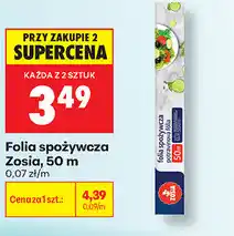 Biedronka Folia spożywcza Zosia, 50 m oferta