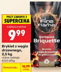Biedronka Brykiet z węgla drzewnego Fire & Flame oferta