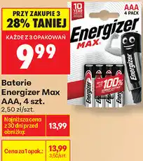 Biedronka Baterie Energizer Max AAA oferta