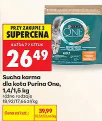 Biedronka Sucha karma dla kota Purina One, 1,4/1 oferta