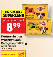 Biedronka Karma dla psa w saszetkach Pedigree oferta
