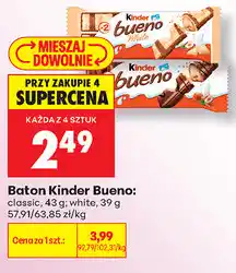 Biedronka Baton Kinder Bueno oferta