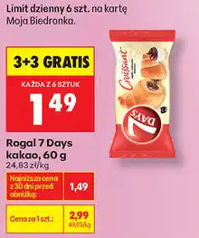 Biedronka Rogal 7 Days kakao oferta