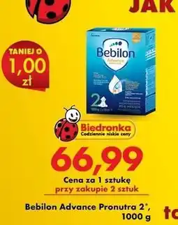 Biedronka Bebilon Advance Pronutra 2 oferta