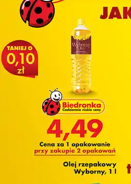 Biedronka Olej rzepakowy Wyborny oferta
