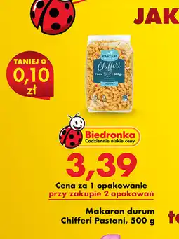 Biedronka Makaron durum Chifferi Pastani oferta