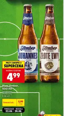 Biedronka Piwo Amber Złote Lwy oferta