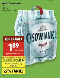 Delikatesy Centrum Woda Cisowianka oferta