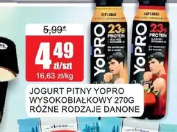 Bingo Jogurt pitny Yopro wysokobiałkowy Danone oferta