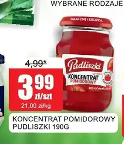 Bingo Koncentrat pomidorowy Pudliszki oferta